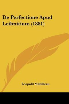 portada de perfectione apud leibnitium (1881)