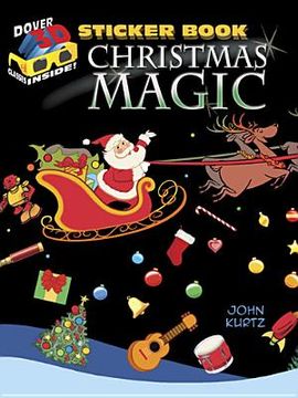 portada christmas magic sticker book [with 3-d glasses] (in English)