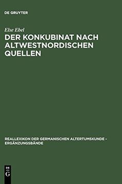 portada Der Konkubinat Nach Altwestnordischen Quellen (in German)