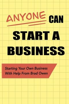portada Anyone Can Start A Business (en Inglés)