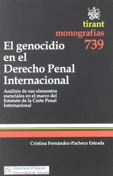 portada Genocidio En El Derecho Penal Internacional, El