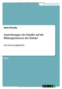 portada Auswirkungen der Familie auf die Bildungschancen der Kinder (German Edition)