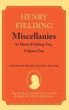 portada Miscellanies by Henry Fielding, Esq. Vol 1 (The Wesleyan Edition of the Works of Henry Fielding) 