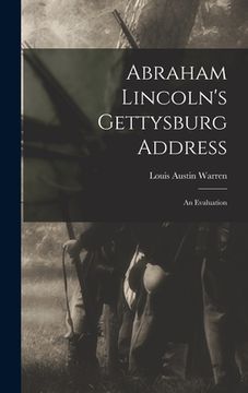 portada Abraham Lincoln's Gettysburg Address; an Evaluation (in English)