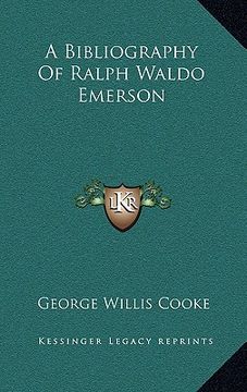 portada a bibliography of ralph waldo emerson (in English)