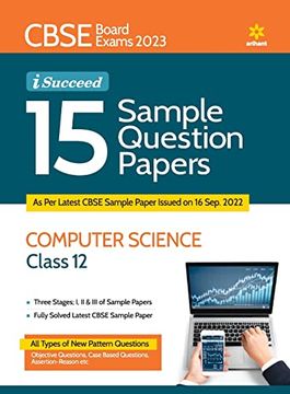portada I Succeed 15 Sample Question Papers Computer Science Class 12 (2023) (en Inglés)