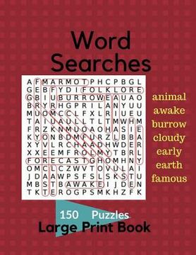 portada Word Search 150 Puzzles Large Print Book: Word Searches for Adults (en Inglés)