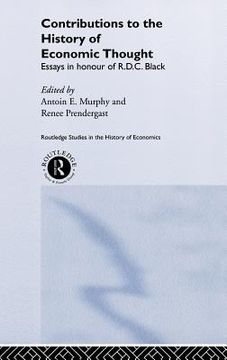 portada contributions to the history of economic thought: essays in honour of r.d.c. black (en Inglés)
