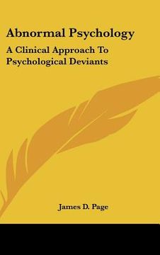 portada abnormal psychology: a clinical approach to psychological deviants (in English)