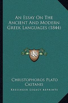 portada an essay on the ancient and modern greek languages (1844) (in English)