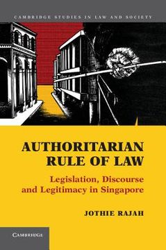 portada authoritarian rule of law (en Inglés)