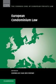 portada European Condominium law (The Common Core of European Private Law) (en Inglés)