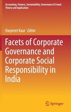 portada Facets of Corporate Governance and Corporate Social Responsibility in India (en Inglés)