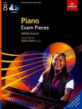 portada Piano Exam Pieces 2023 & 2024, Abrsm Grade 8, With Audio: Selected From the 2023 & 2024 Syllabus (Abrsm Exam Pieces) (en Inglés)