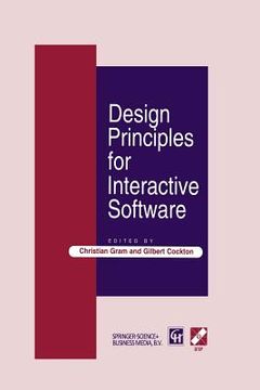 portada Design Principles for Interactive Software (en Inglés)