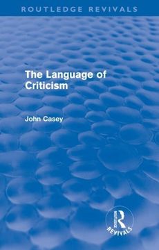 portada The Language of Criticism (Routledge Revivals)