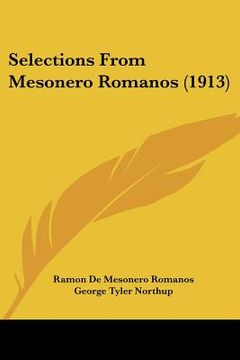 portada selections from mesonero romanos (1913)