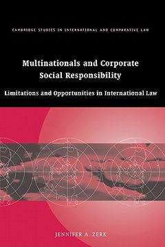 portada Multinationals and Corporate Social Responsibility Hardback: Limitations and Opportunities in International law (Cambridge Studies in International and Comparative Law) 