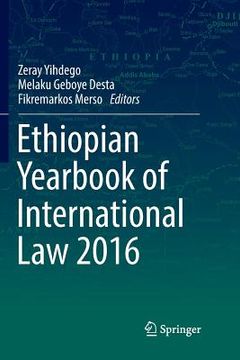 portada Ethiopian Yearbook of International Law 2016 (en Inglés)