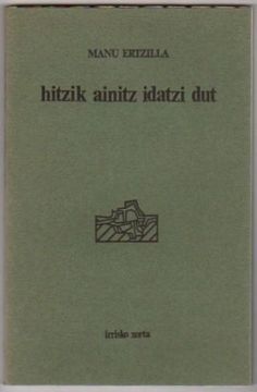 portada Hitzik Ainitz Idatzi dut