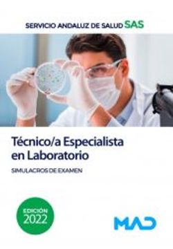 portada Tecnico/A Especialista en Laboratorio del Servicio Andaluz de Salud. Simulacros de Examen