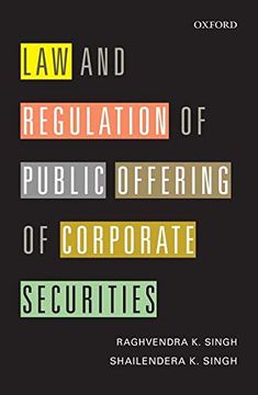 portada Law and Regulation of Public Offering of Corporate Securities (en Inglés)