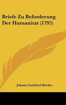 portada briefe zu beforderung der humanitat (1795) (in English)