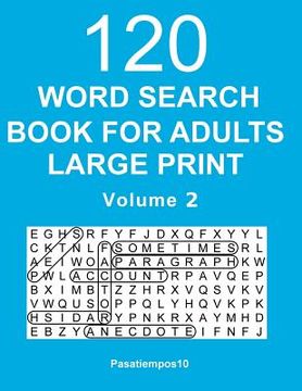 portada Word Search Book for Adults Large Print: 120 Puzzles - Volume 2 (in English)