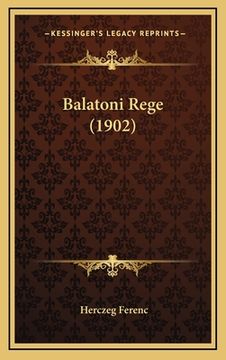 portada Balatoni Rege (1902) (en Húngaro)