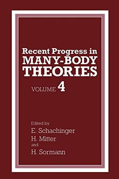 portada Recent Progress in Many-Body Theories (in English)