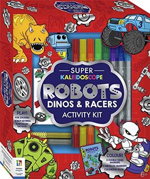 portada Super Kaleidoscope Activity Kit: Robots, Dinos and Racers