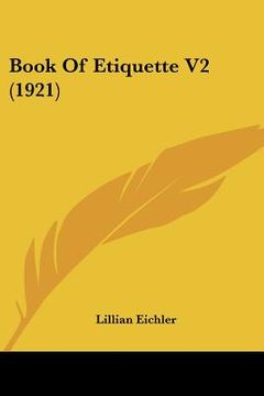 portada book of etiquette v2 (1921) (en Inglés)
