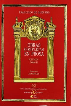 portada OBRAS COMPLETAS EN PROSA Volumen I Tomo II (in Spanish)