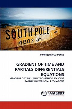 portada gradient of time and partials differentials equations (en Inglés)