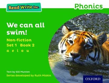 portada Read Write Inc. Phonics: Green set 1 Non-Fiction 2 we can all Swim (Read Write Inc. Phonics) (en Inglés)