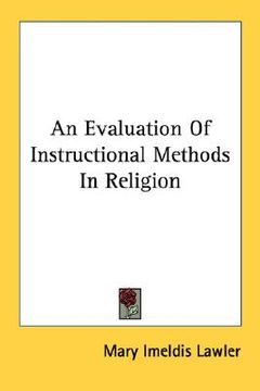 portada an evaluation of instructional methods in religion (en Inglés)