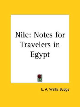portada nile: notes for travelers in egypt (en Inglés)