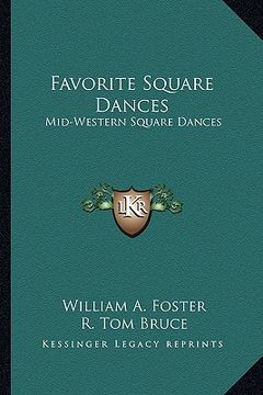 portada favorite square dances: mid-western square dances