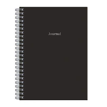 portada Black Wire-O Journal a5 6 x 8. 5" (Black 6 x 8. 5) 