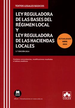 portada Ley Reguladora de las Bases de Regimen Local y ley Reguladora de las Haciendas Locales 2024