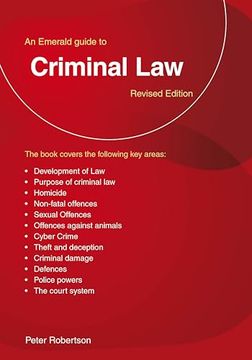 portada Emerald Guide to Criminal Law, an (en Inglés)