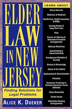 portada elder law in new jersey: finding solutions for legal problems