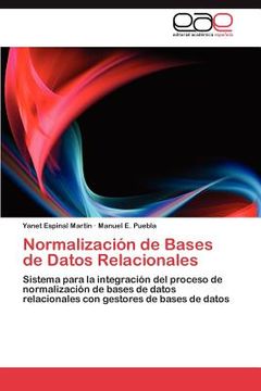 portada normalización de bases de datos relacionales (in Spanish)