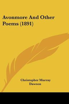 portada avonmore and other poems (1891) (in English)