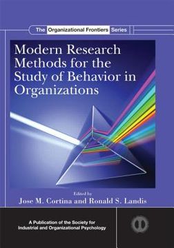 portada modern research methods for the study of behavior in organizations (en Inglés)