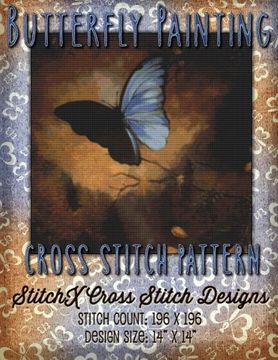 portada Butterfly Painting Cross Stitch Pattern