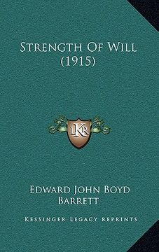 portada strength of will (1915) (in English)
