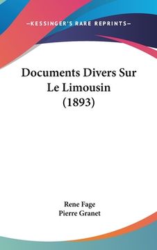 portada Documents Divers Sur Le Limousin (1893) (en Francés)