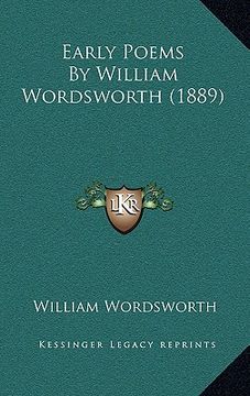 portada early poems by william wordsworth (1889) (en Inglés)