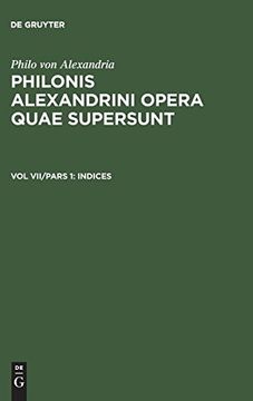 portada Philonis Alexandrini Opera Quae Supersunt, vol vii (in Ancient Greek)